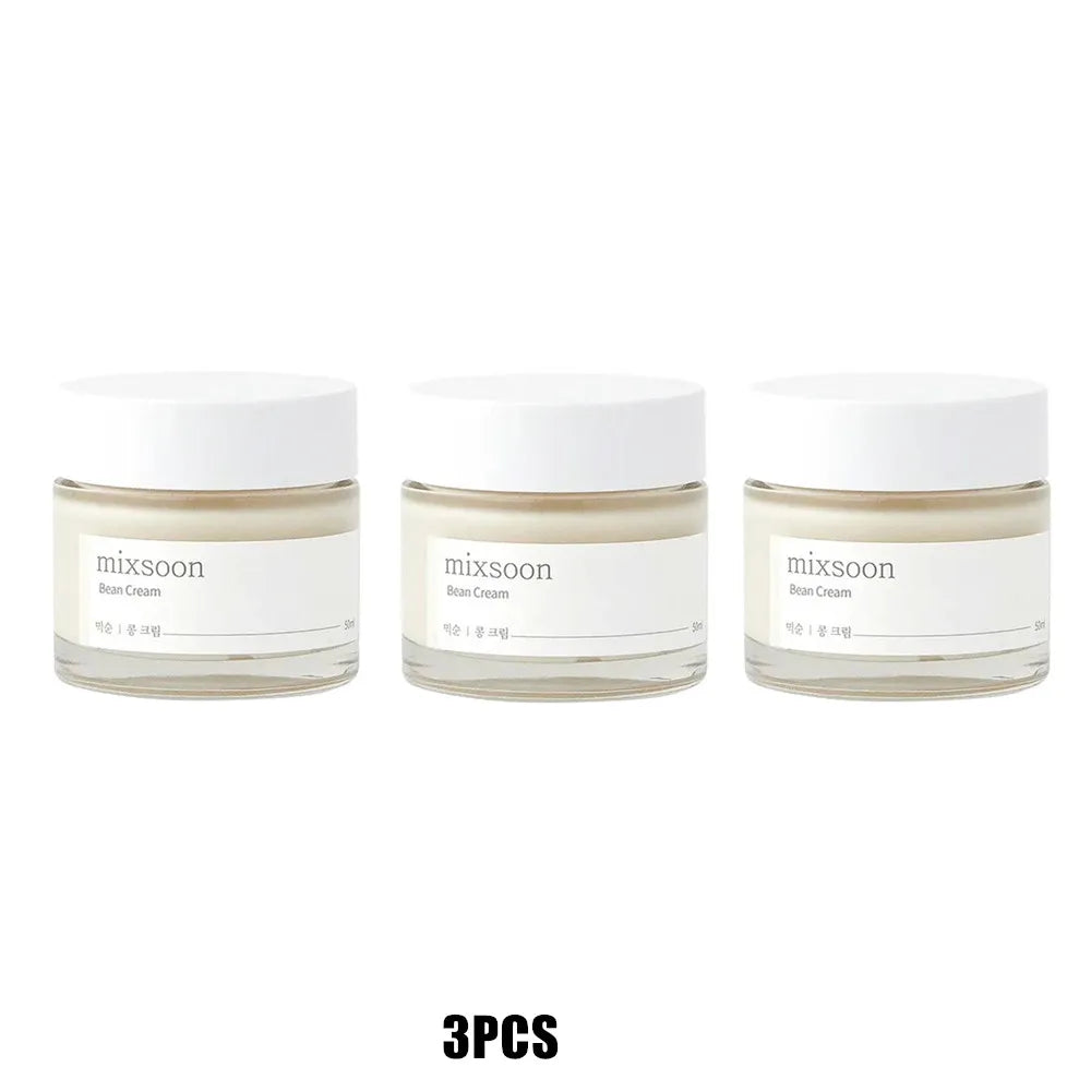 Mixsoon Bean Essence & Cream - Repair Damage Anti-aging Fade Spots Thick And Moist Moisture Mild and Smoothing Korean Skincare