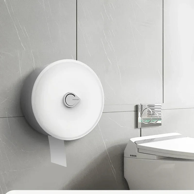 Large capacity tissue holder tissue box wall mounted non perforated hotel roll paper box toilet tissue holder paper box