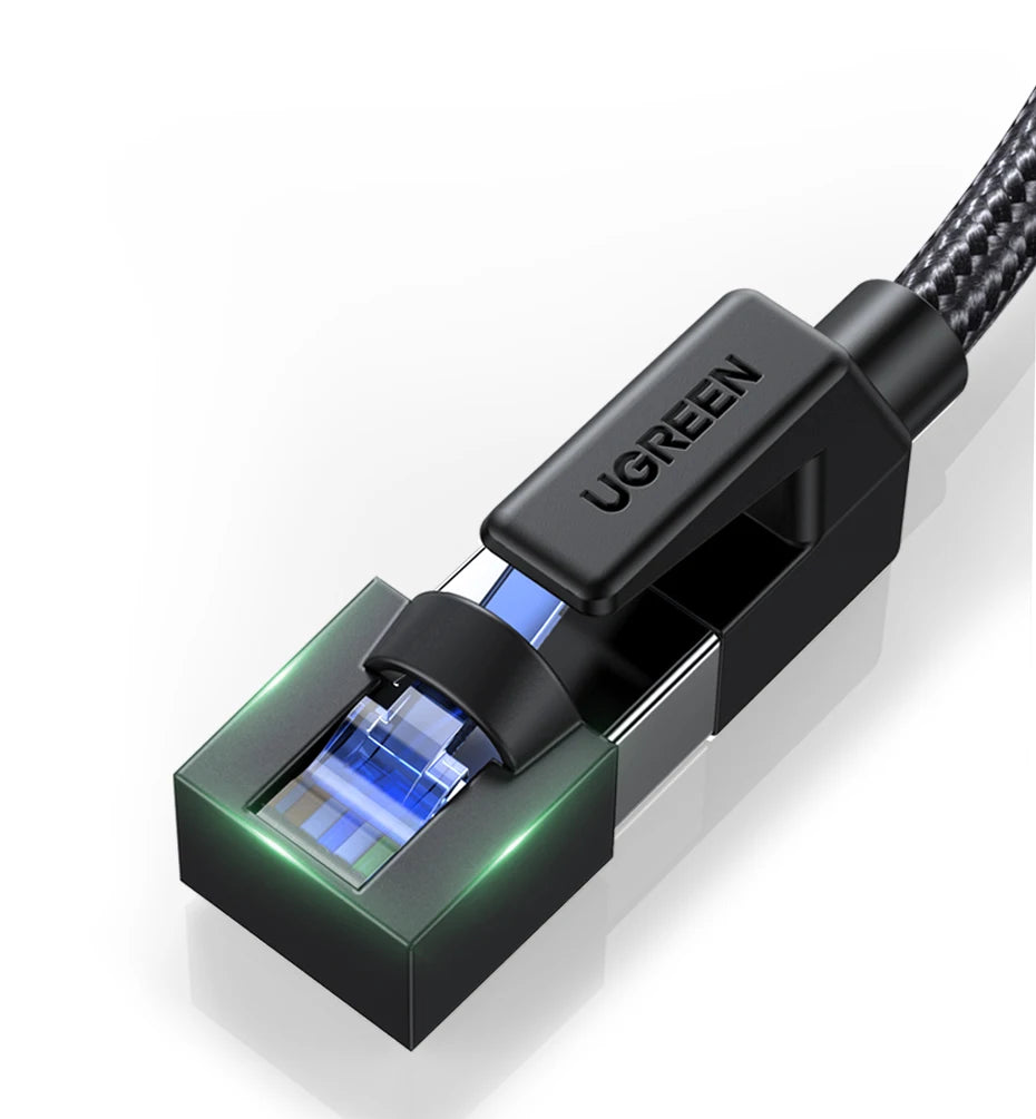 UGREEN CAT 8 Ethernet Cable CAT8 40Gbps 2000MHz Networking Nylon Braided Internet Lan Cord for Laptops PS 4 Router RJ45 Cable
