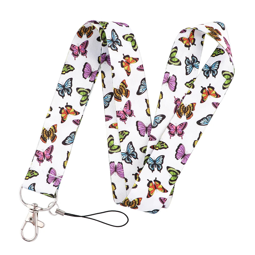 100 Designs Cute Art Lanyard for Keys Chain Badge Holder ID Credit Card Pass Hang Rope Lariat Mobile Phone Charm Accessories