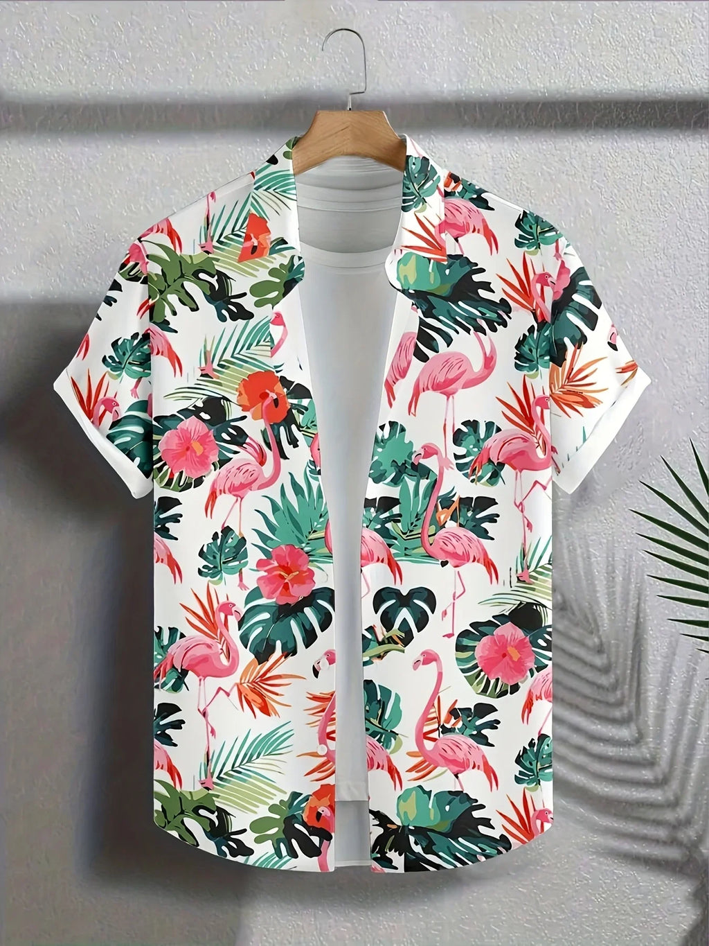 Multi Styles Dark Tone Tropical Leaf Print Shirt Men Silky Smooth Short Sleeve Daily Night Out Casual Blouse