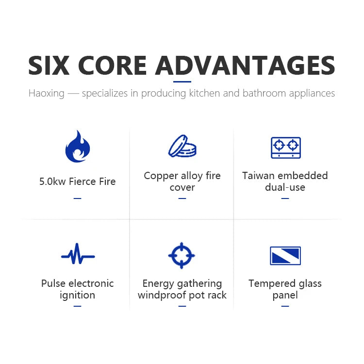 Competitive Price Grey Cook Desktop Built-in Stainless Steel Gas Cooktop Low Price Cheap Gas Hob 2 Burner Gas Stove