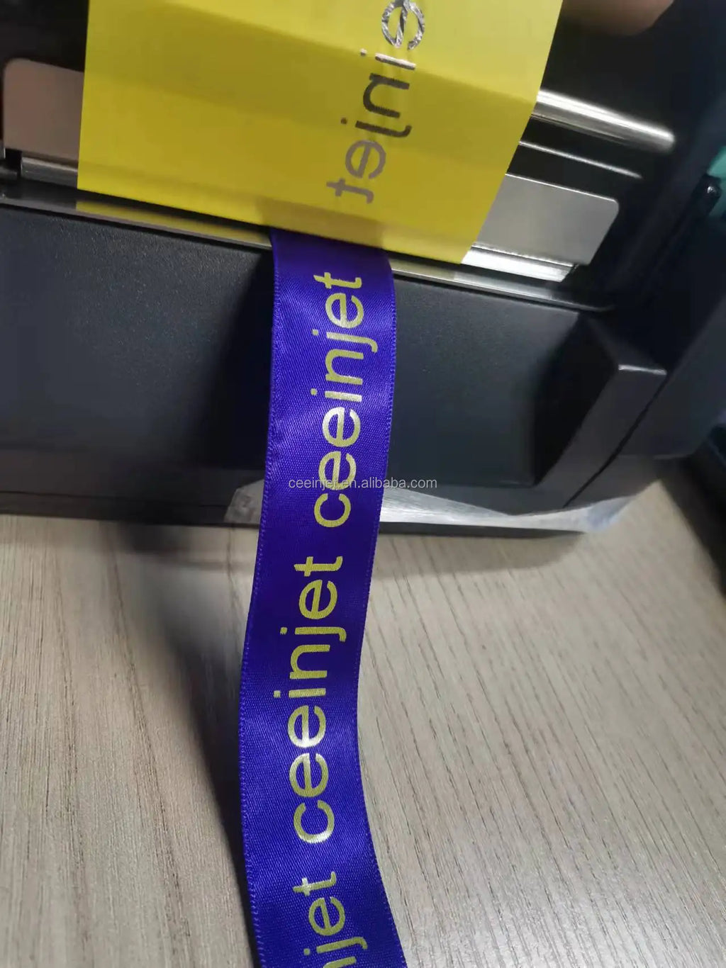 Commercial Automatic Digital Mini Satin Ribbon Printer Machine 203dpi Waterproof Label Home School Cloth Name Tag Gift