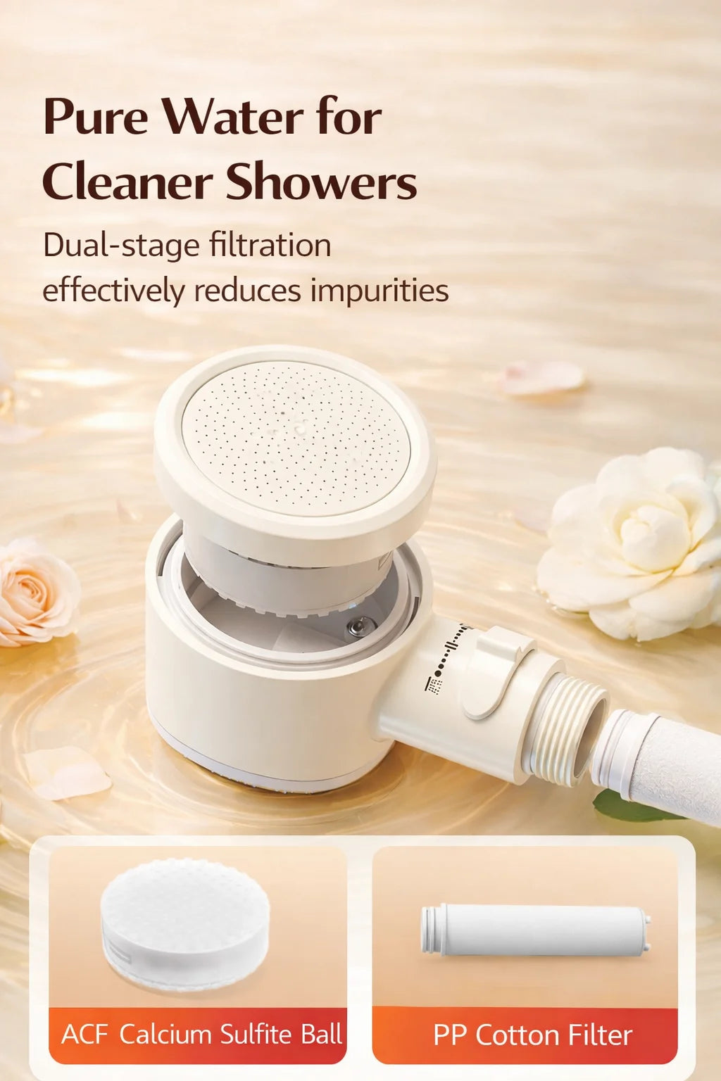 High Pressure Filter Shower Head Double Sided Handheld Macaron Sprayer Chlorine Removal for Bathroom
