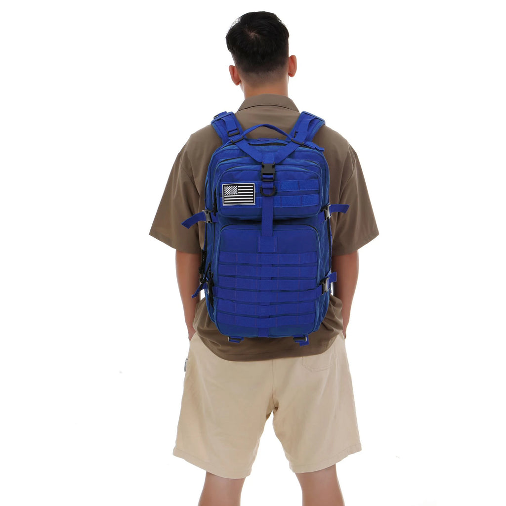 Durable Nylon 50L Waterproof Tactical Outdoor Backpack for Hiking Trekking Fishing Hunting Camping Travel