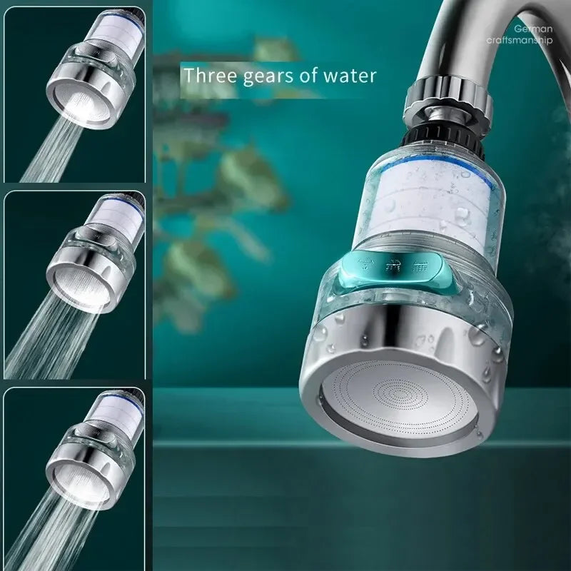 360 Rotating Water Purifier Filter Tap Universal For Kitchen Bathroom Shower Household Filter PP Cotton High Density