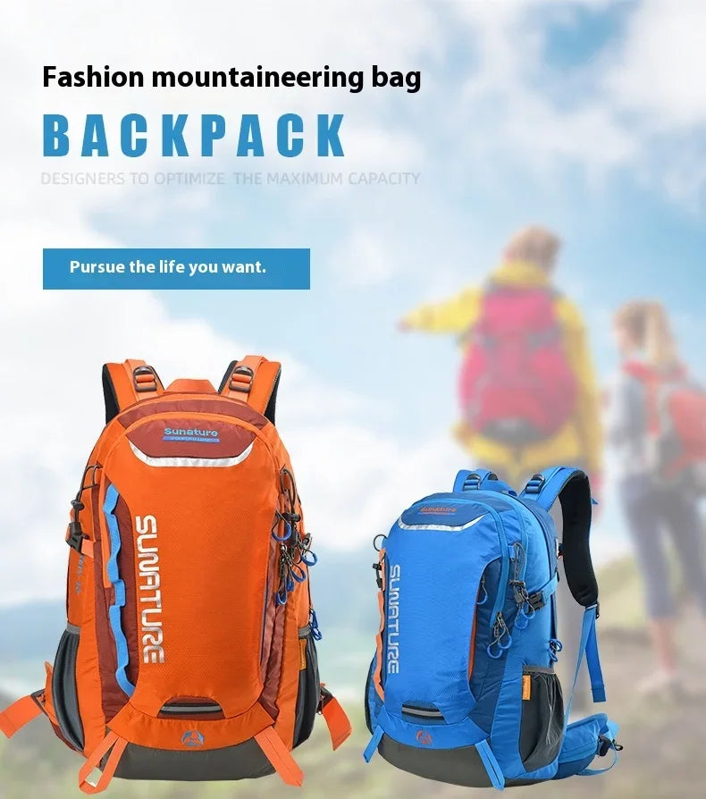 Travel Hiking Backpack 40L Trekking Bag Men Women Durable Outdoor Sports Daypack for Climbing Mountaineering Fishing Bicycle
