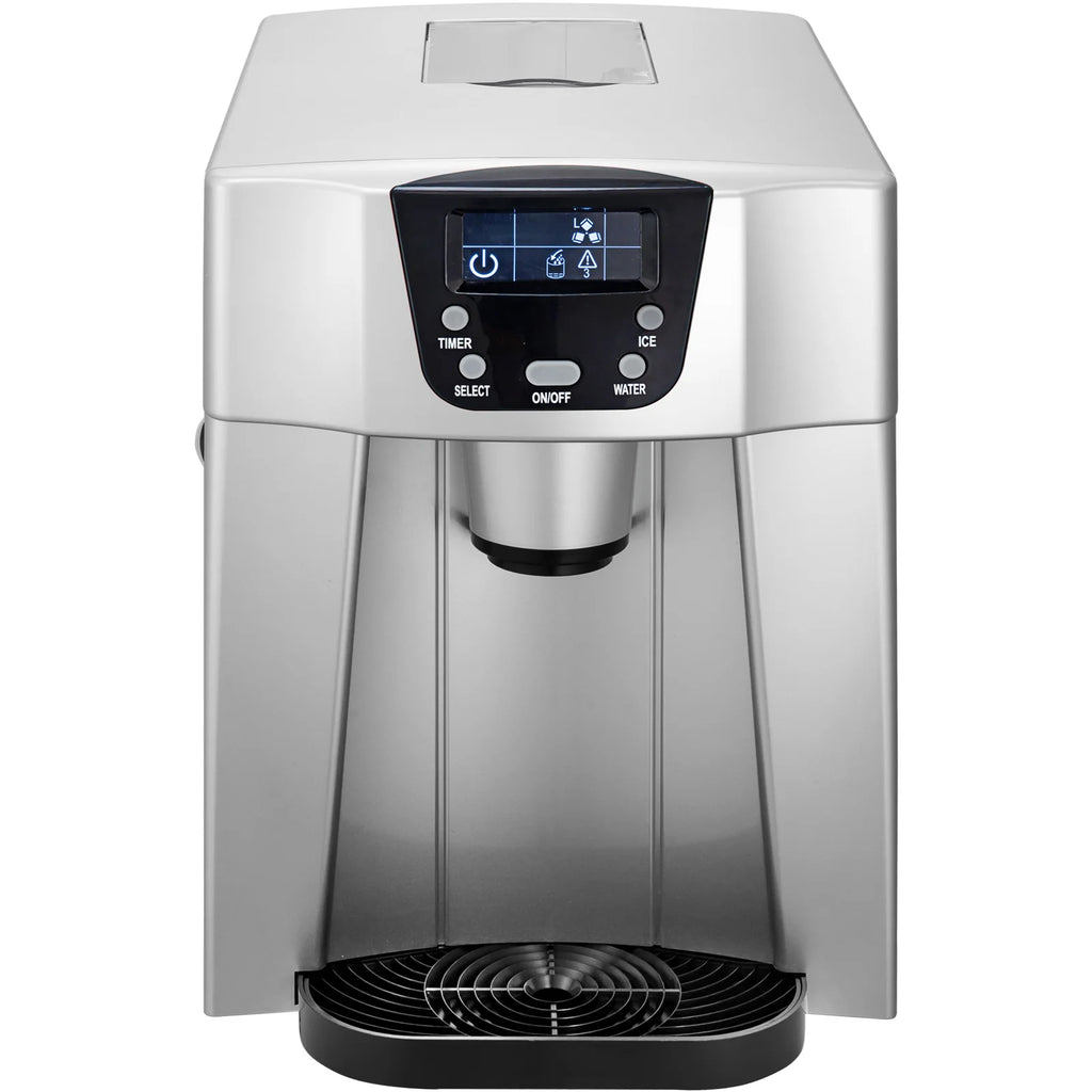 2-In-1 commercial ice maker 35kg/24h with electric water dispenser for outdoor home and hotel use