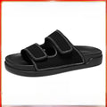 Birkent Men's Sandals Summer 2026 Outdoor Sports Beach Flat Slippers Thick Bottom Anti-slip Wear-resistant Casual Slip-ons
