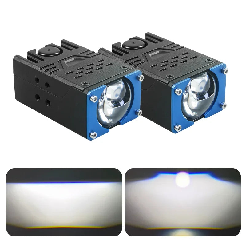 130W Car Grille Spotlight Projector Len Light 80000LM Super Bright Work Lights Motorcycle Lorry Truck Auxiliary Spotlight 6000K