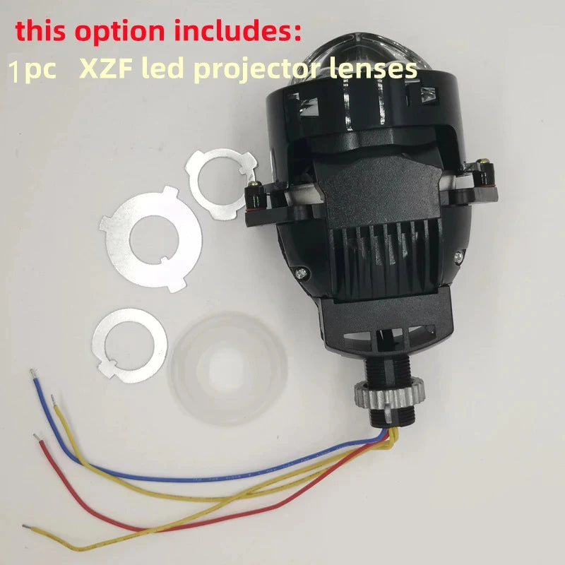 OWN 66W XZF THREE BEAM BI LED PROJECTOR LENS 3" EASY INSTALLTION MOUNTING,  A3 BILED LASER HIGH MAX