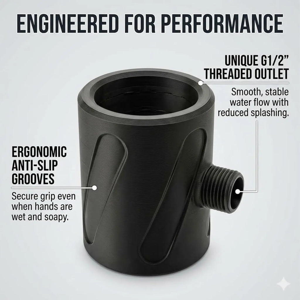 Shower Head for Men Easy Installation Anti-Rust Wide-Coverage Handheld Shower Head Massager for Apartment Hotel Adults Boyfriend
