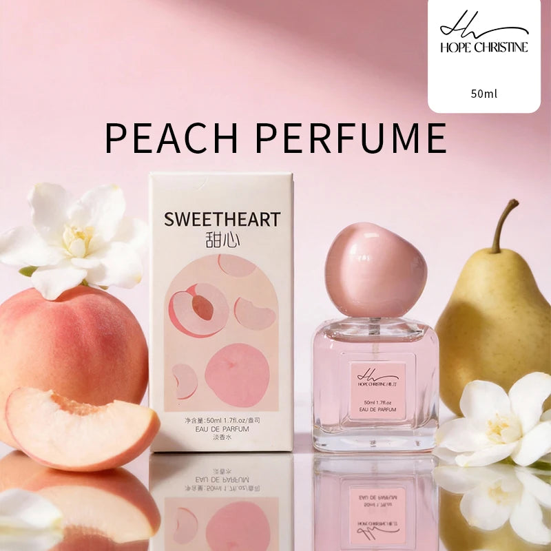 HOPE CHRISTINE Peach Perfume Eau De Parfum for Women 50ML Long-Lasting, Elegant Gift for Birthday & Valentine's Day