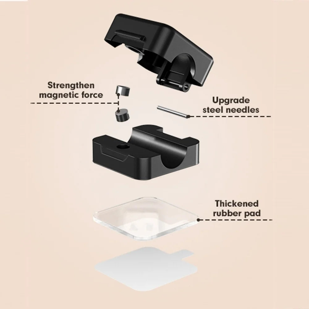 3/6/12PCS Portable Magnetic Cable Clips Cable Protector Desk Tidy Management Clips For Mouse Earphone Wire Organizer Cable Stand