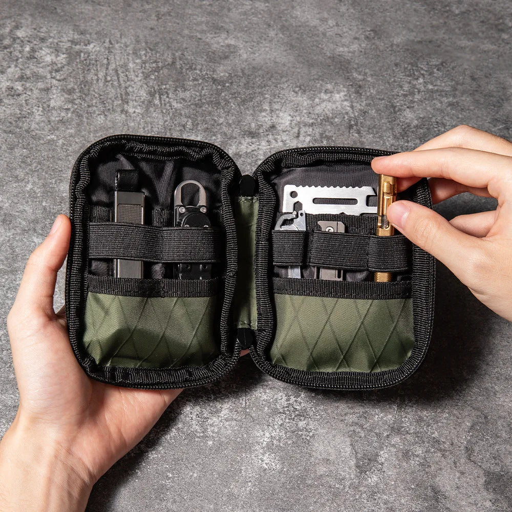 XPAC Waterproof EDC Wallet, Mini Portable Coin Purse & Outdoor Pocket Organizer for Multitools, Cash, Keys