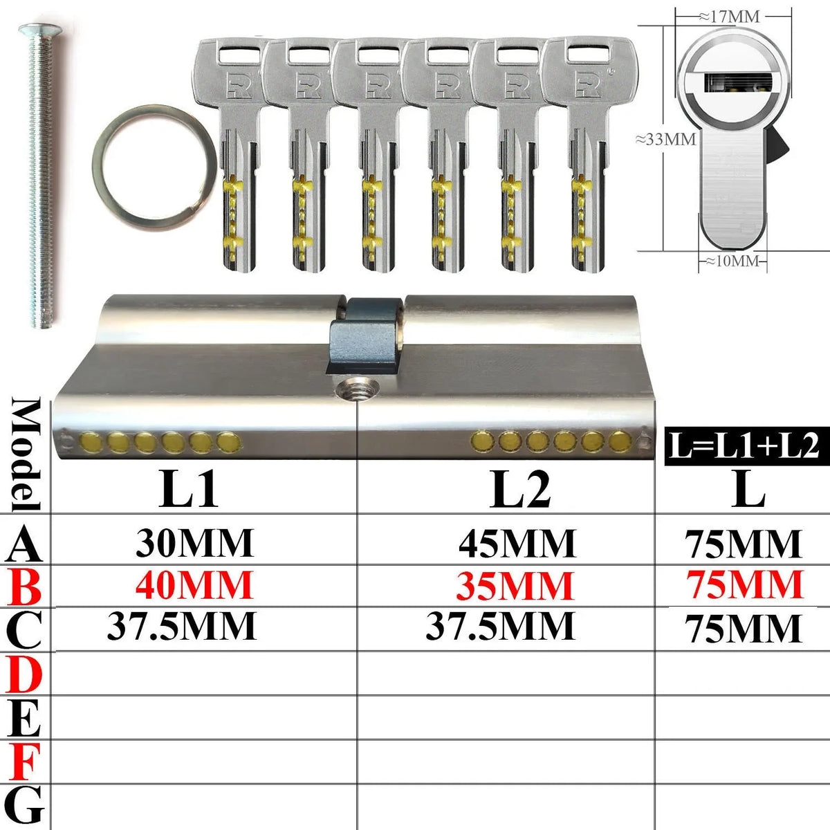 European standard high quality Cylinders， Lock cylinder ，Door cylinder ， Entry door lock Cylinders for locks ， Cylinder door