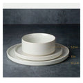 12 Pieces Dinnerware Sets, Stoneware Dishes, Dishes Set For 4,White