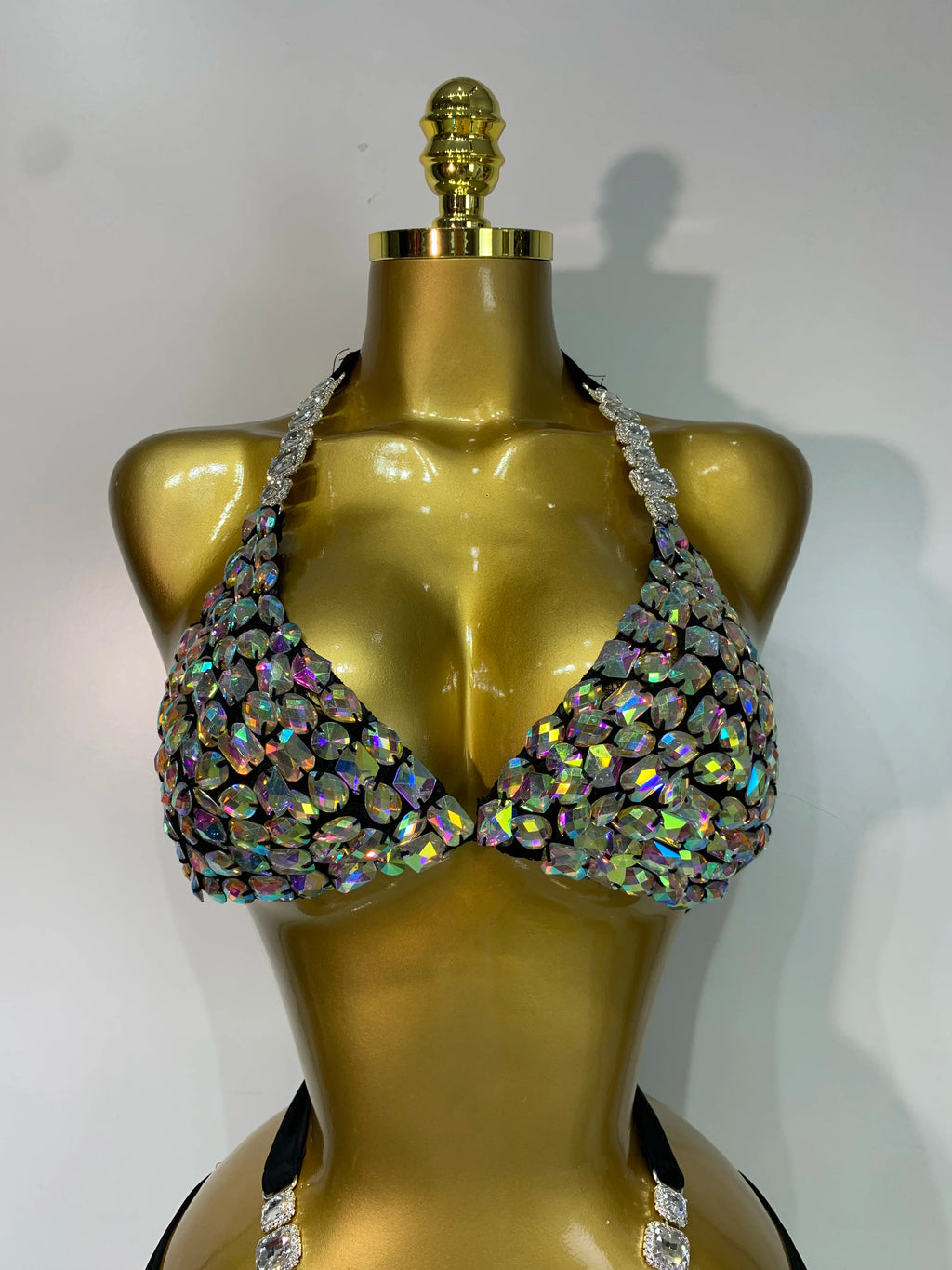Newest Crystal Bikini Swimwear Fashion Bar Bikini Blingbling Swimwear Bikini Popular Bathingsuit Bikini Nightclub Stage Outfit