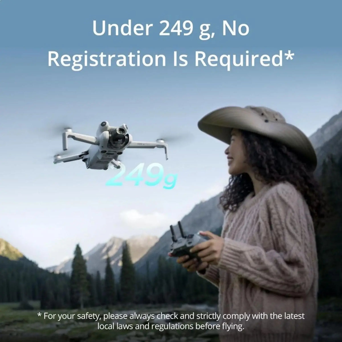 Used DJI Mini 4 Pro Drone for Adults with 4K Camera 34 Min Flight Time 20km Video Transmission Omnidirectional Vision Sensing Mini Drone for Beginners