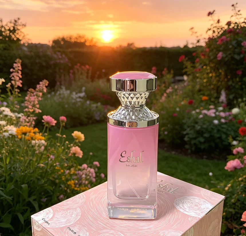 Paris-Corner Eshal Musk newly launched female perfume spray, sweet white flowers, soft food flavor, musk, 3.4oz100ml