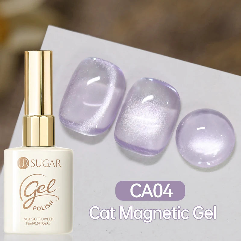 UR SUGAR 15ml Cat Magnetic Gel Jelly Glass Full Coverage Varnis Magnetic Gel Soak Off UV LED Gel Autumn Winter Xmas Manicure