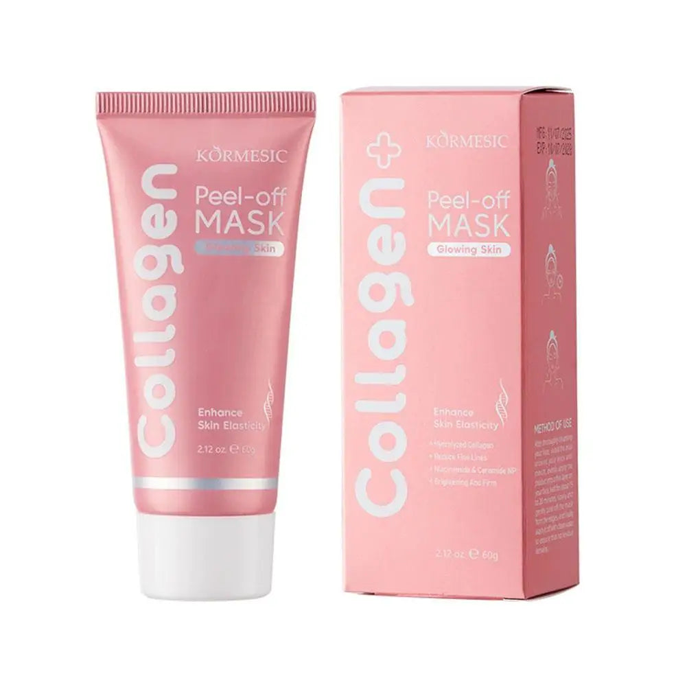 Collagen Peel Off Facial Mask Collagen Night Wrapping Mask Elasticity & Hydration Care For Glowing Skin Overnight Mask Cream 60g