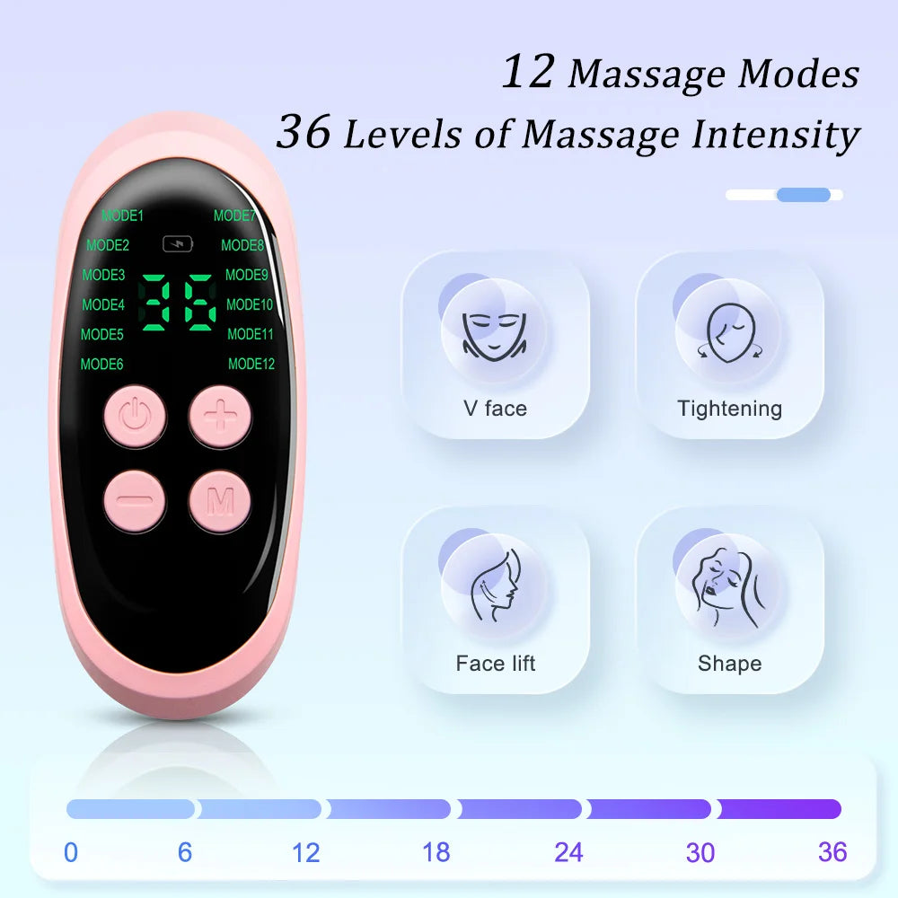 Ems Facial Massager Microcurrent Muscle Stimulator Facial Lifting Skin Tightening Anti-Wrinkle Muscle Stimulator Beauty Devic