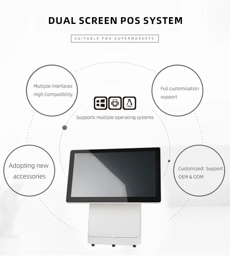 2026 Restaurant Pos System With Kitchen Printer Punto De Venta Optuca Pos System Complete Cash Register Supply