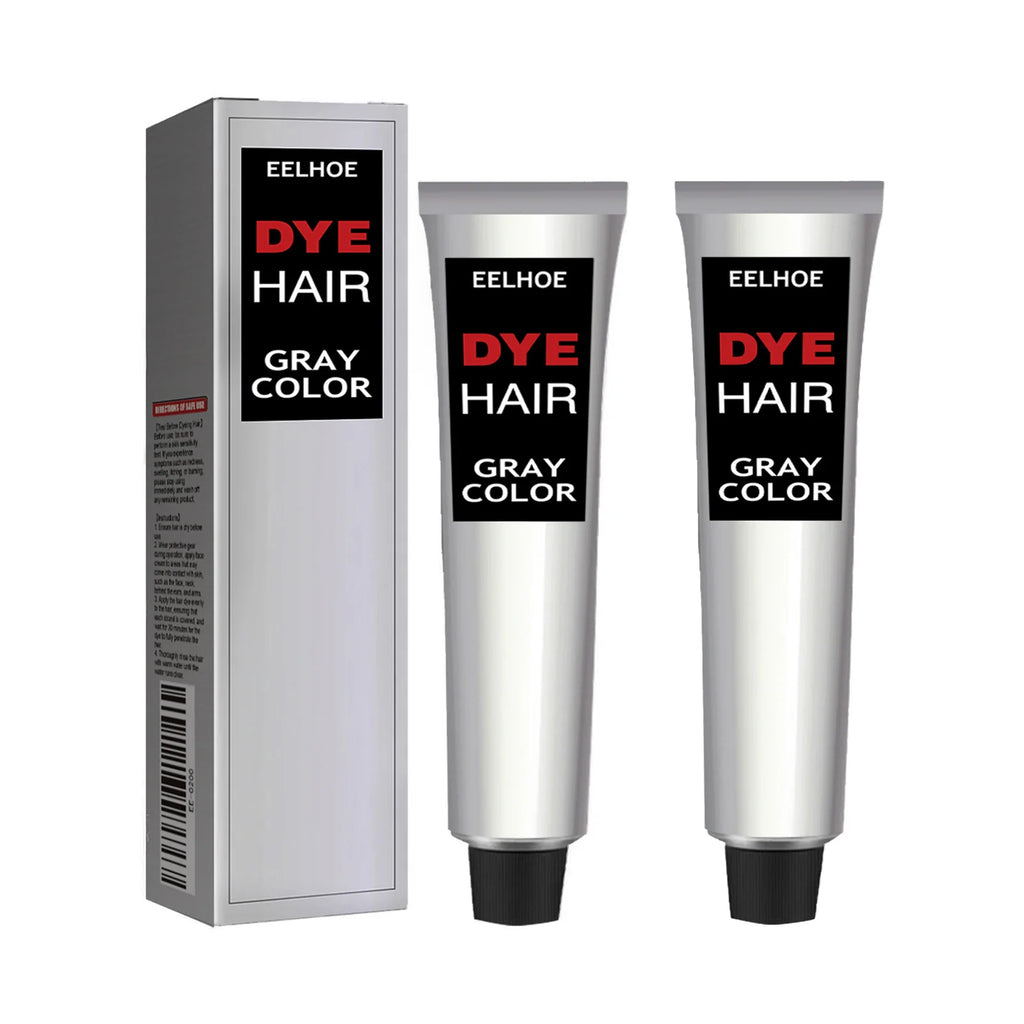 EELHOE Gray Hair Dye Cream Dye Shampoo Covering Primary Color Easy To Get Started Professional Hair Dye Cream For Women Men