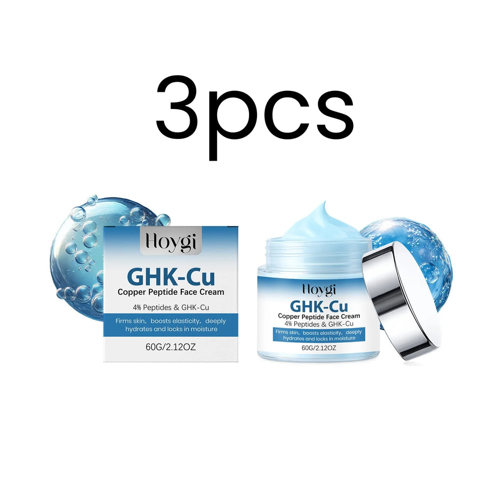 Hoygi Copper Peptide Face Cream Deep Hydration Firming Skin Plump Younger Looking Skin Tightening Anti Aging Facial Moisturizer