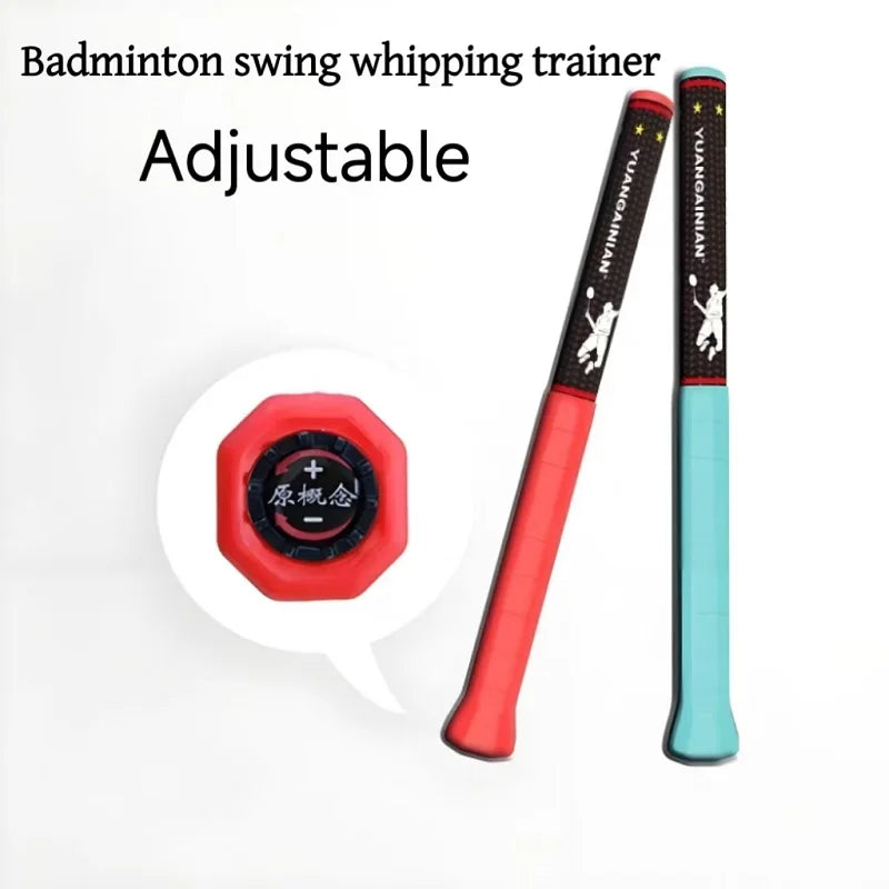 Simulated Badminton Racket Swing Whipping Power Trainer Adjustable Weight from N25N28N33N38N45N52 Practice Auxiliary Equipment
