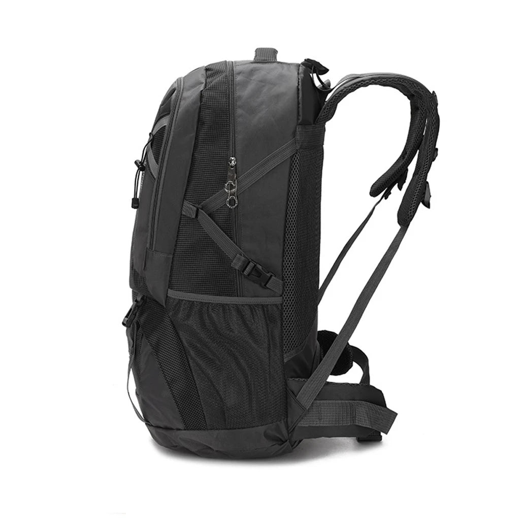60L Backpack Outdoor Large Capacity Waterproof Rucksack Climbing Pack Zippered Portable Lightweight Bag