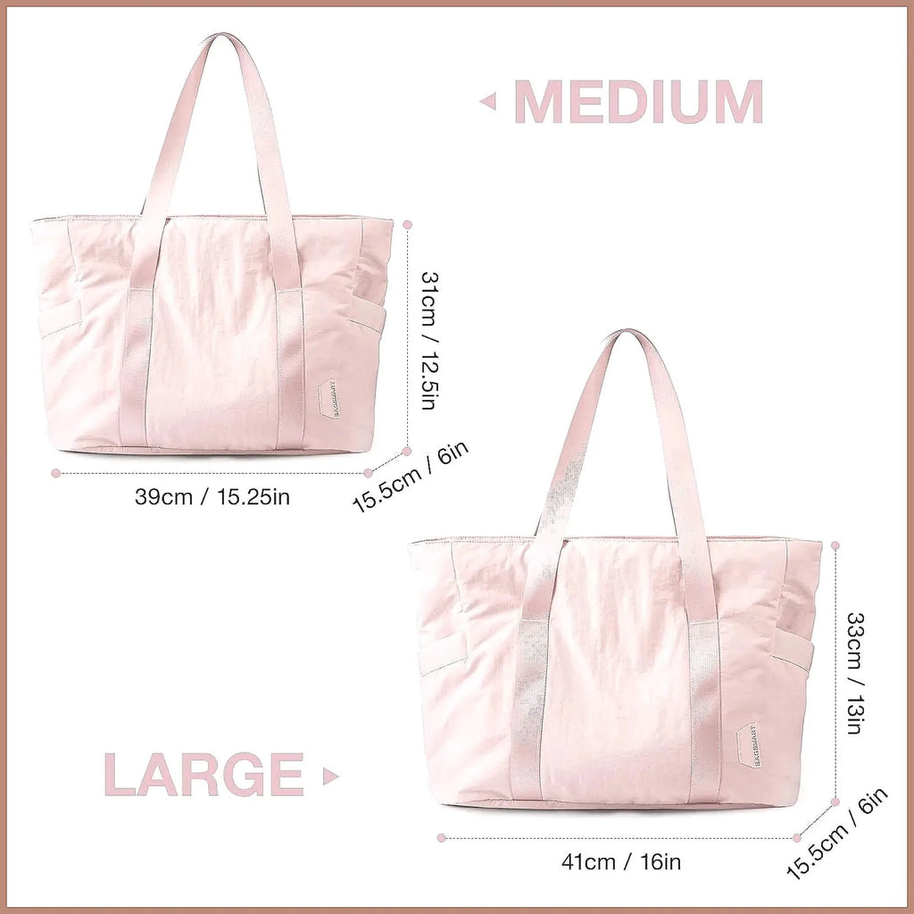 Large Capacity Tote Bag Multipurpose Work Laptop Organizer Gym Yoga Travel Shoulder Bag Waterproof Nylon Business