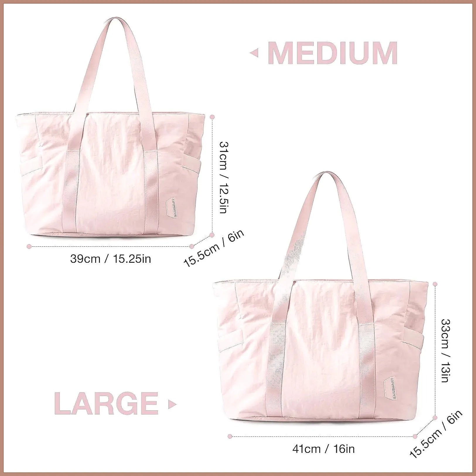 Large Capacity Tote Bag Multipurpose Work Laptop Organizer Gym Yoga Travel Shoulder Bag Waterproof Nylon Business