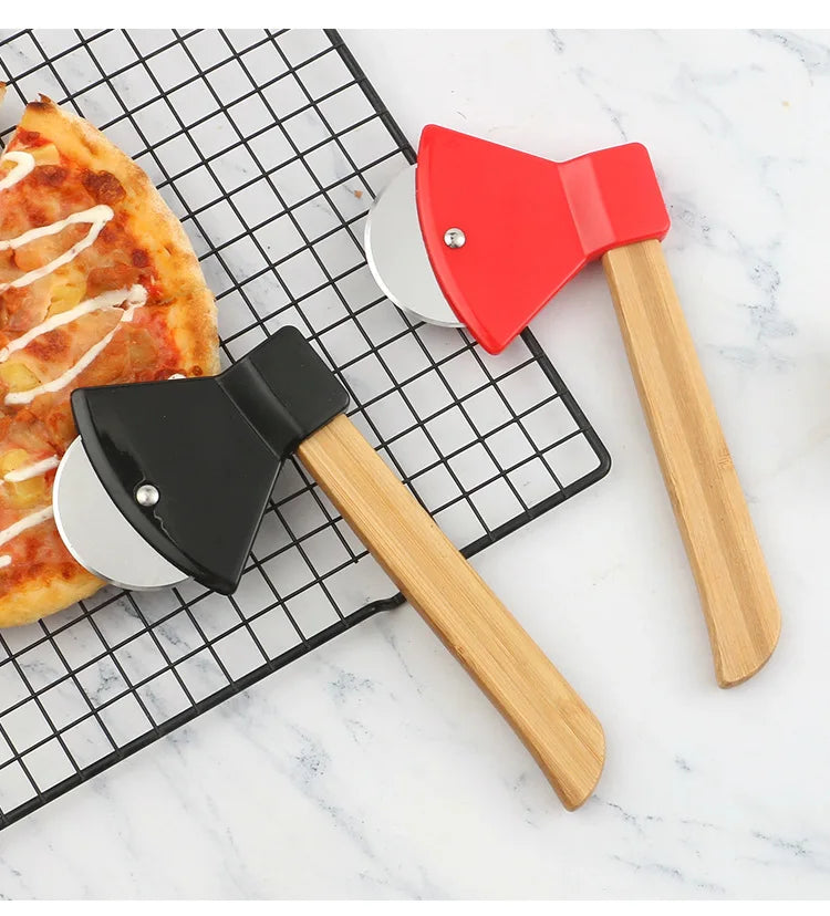 Axe Head Shape Pizza Cutter, 9 Inch x 4 Inch Stainless Steel Pizza Knife Sharp Blade for Cutting of Pizza, Bread and Cake