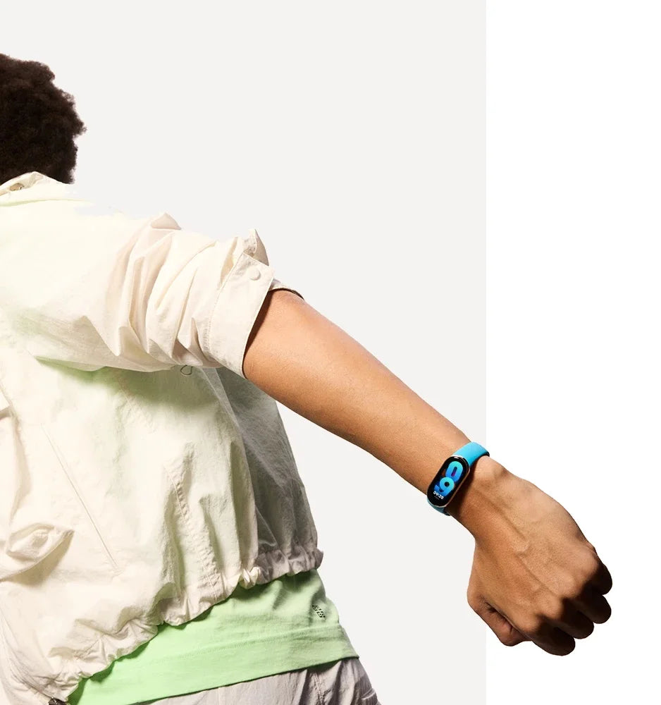 Silicone Wristbands for Xiaomi Band 8/9/10 | High-Quality, Smooth Texture, Sporty Style with Deployant Clasp