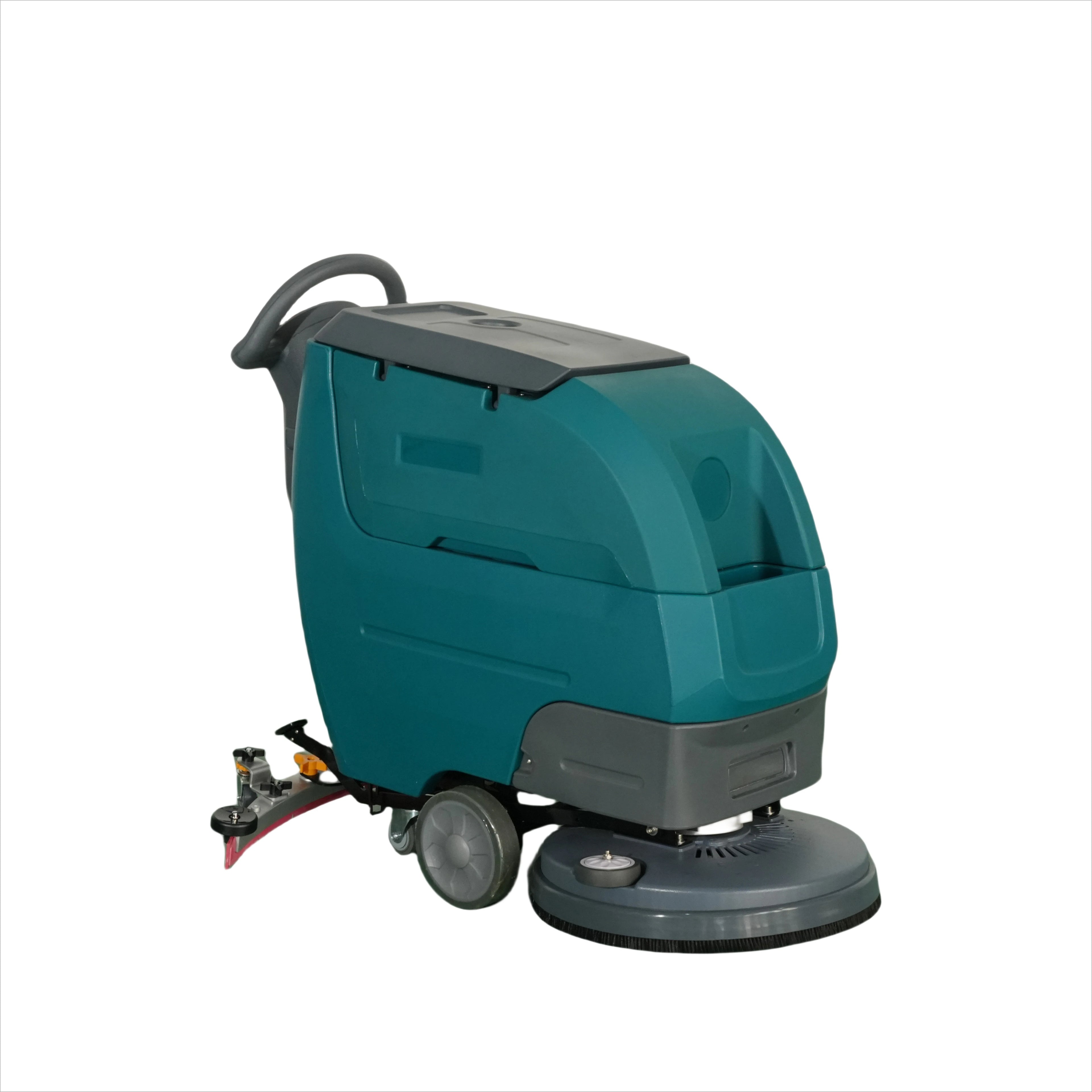 New 510MM Industrial Carpet Cleaner DC 24V Walk-Behind High Efficiency Floor Scrubber Machine Hand Push Battery-Powered 24V