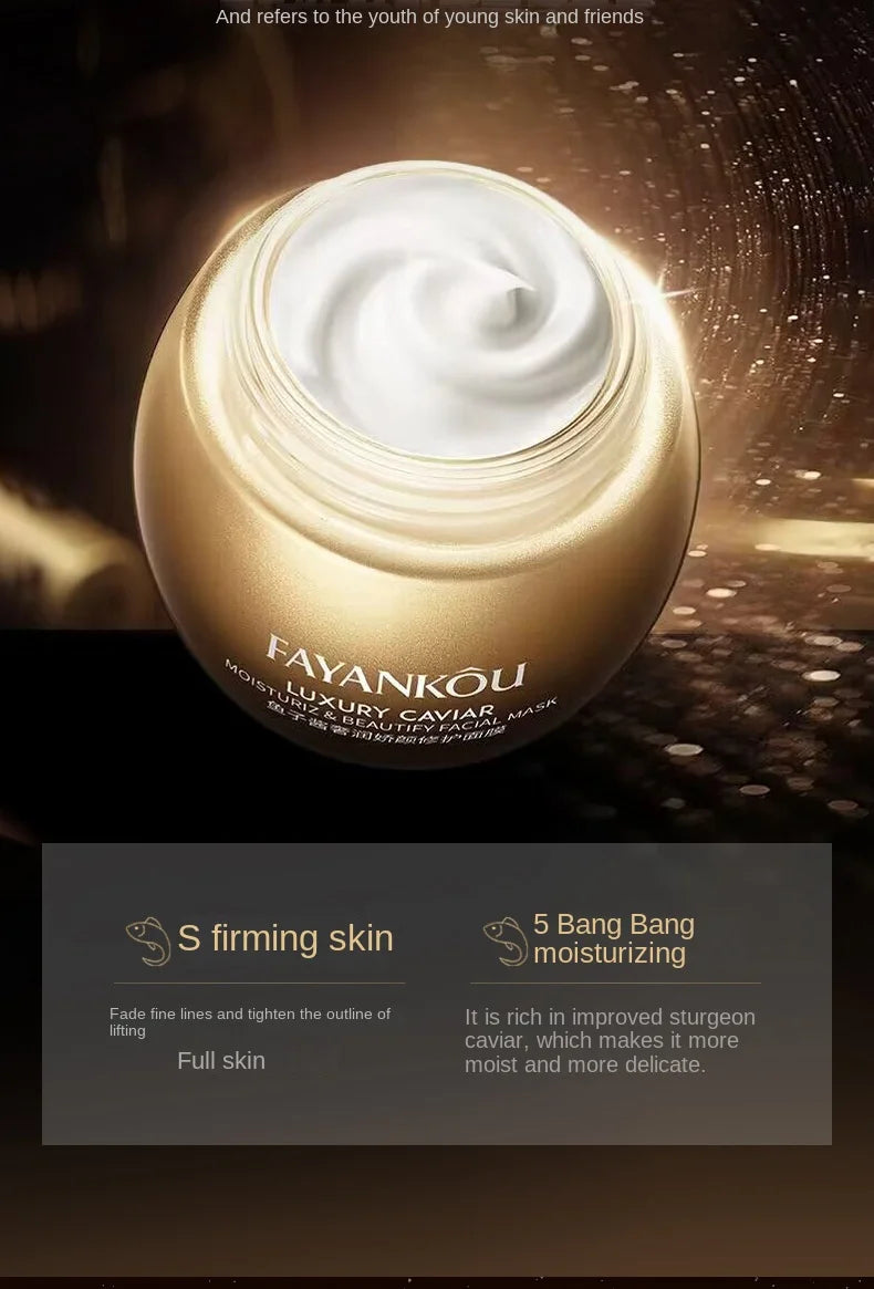 Caviar Wrinkle Anti-Aging Fade Fine Lines Face Whitening Bright Skin Beauty Health Care Retinol Lifting Firming Cream New