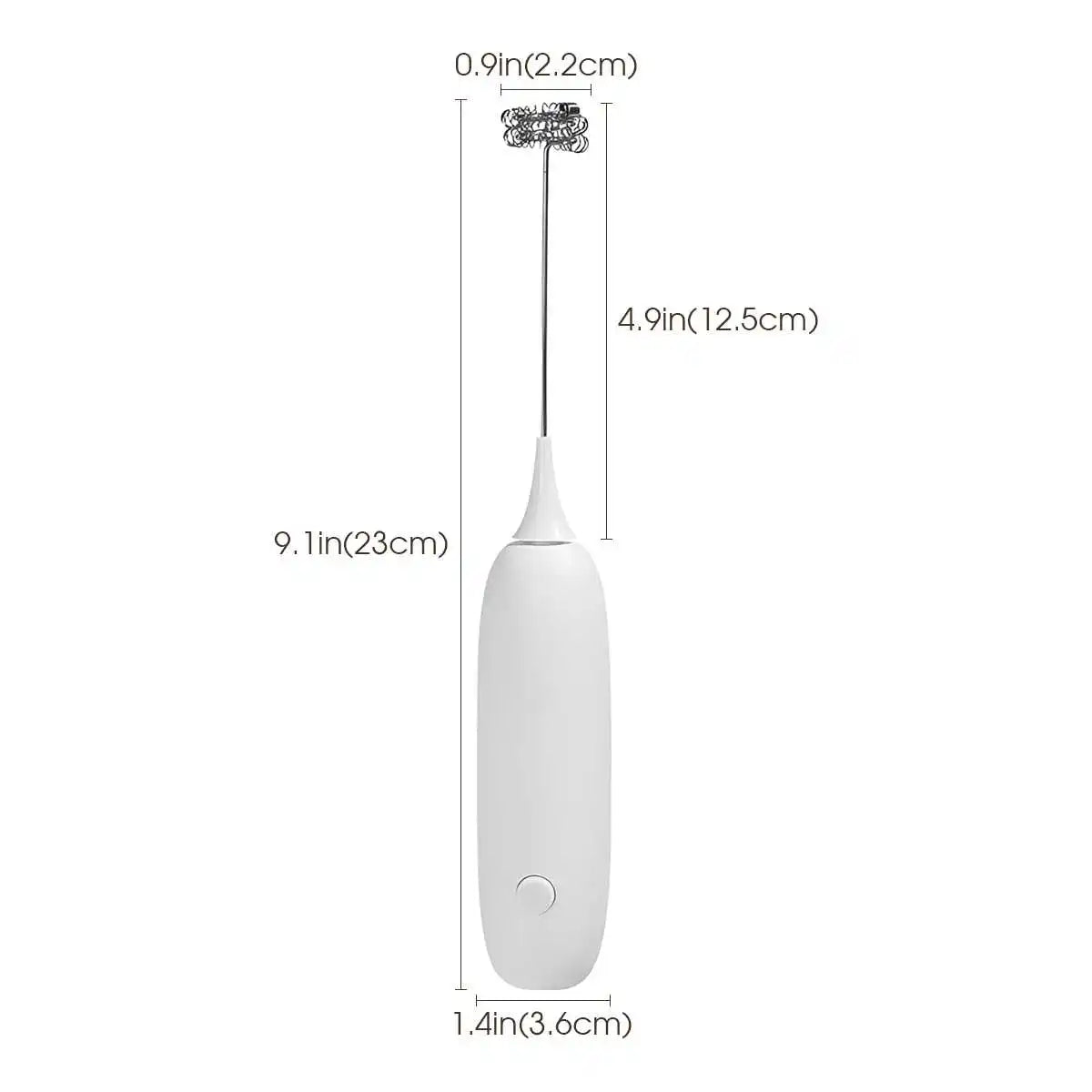 1PC Handheld Stainless Steel Electric Milk Frother Whisk Creamer (No AA Batteries Required) Beverage Coffee Frother Ideal Gift