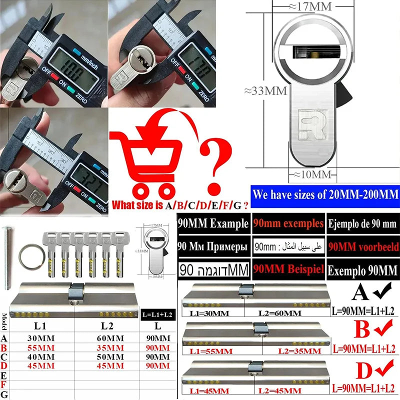 European standard high quality Cylinders， Lock cylinder ，Door cylinder ， Entry door lock Cylinders for locks ， Cylinder door