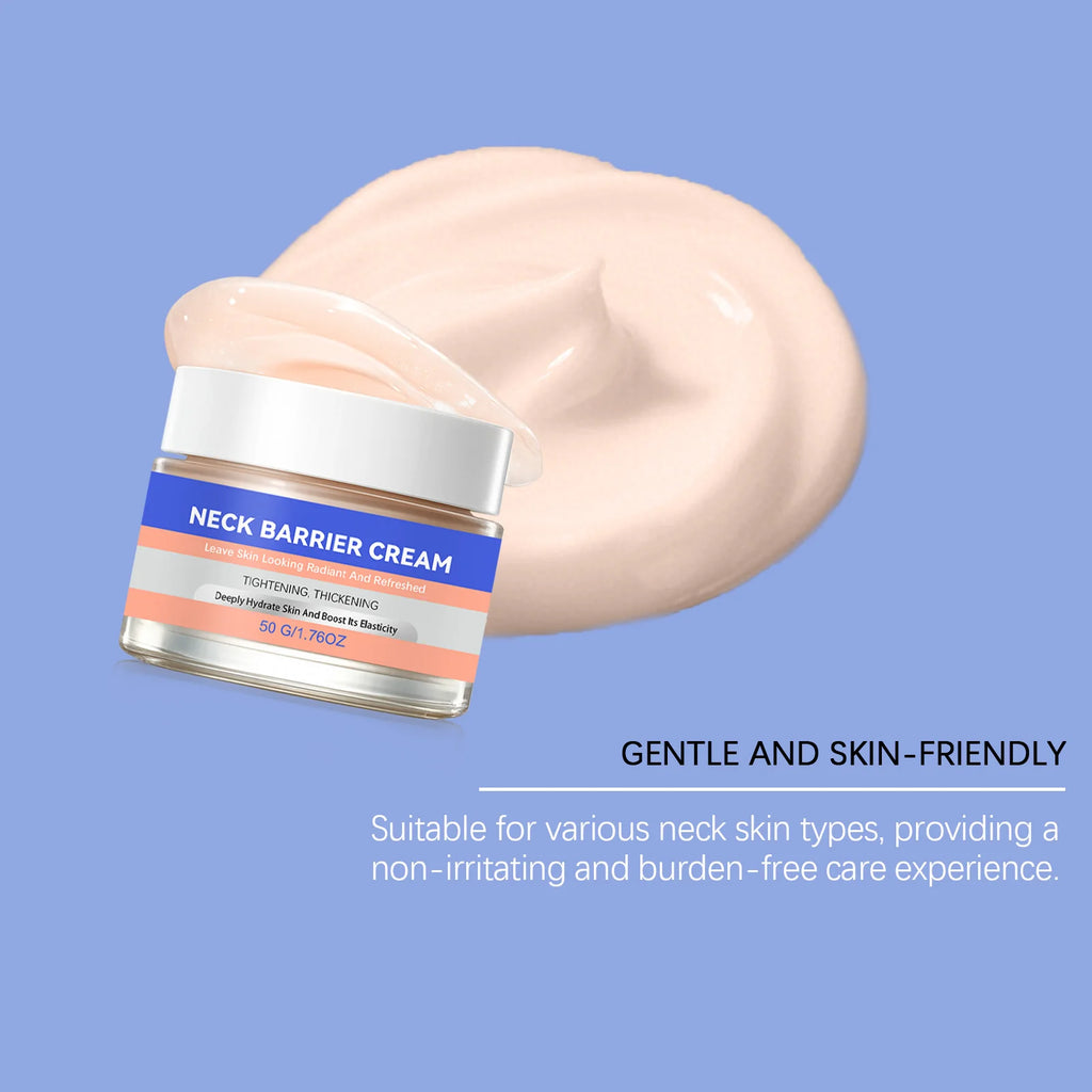 Neck Firming Massage Cream Deep Moisturizing Neck Lines Smoothing Skin Tightening Gentle Hydrating Soft Smooth Daily Neck Care