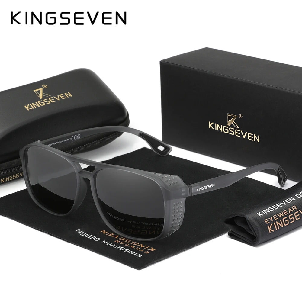 KINGSEVEN Brand 2025 New Sunglasses Retro UV400 Polarized Women Men Glasses Fashion TR90 Outdoor Eyewear