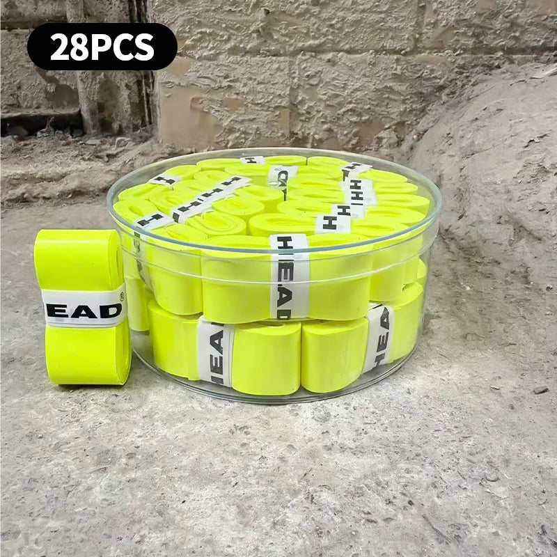 28pcs New Style Laminated Sticky Tennis Badminton Racket Overgrip Fishing Rod Wrapping Tape Quick-drying Breathable