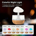 Rain Cloud Humidifier Rain Colorful Mushroom Cloud Raindrop Atmosphere Lamp Night Light Essential Oil Small Aromatherapy Machine