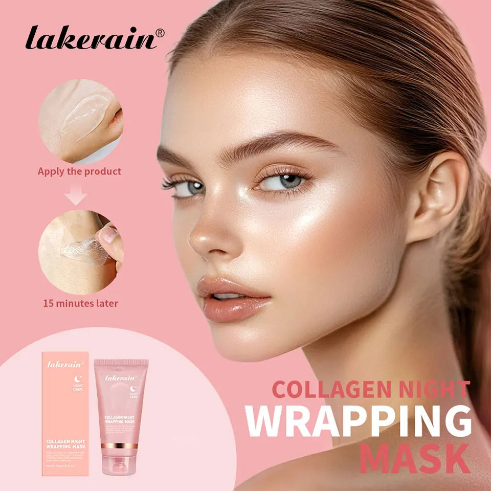 Collagen Jelly Cream & Peel-Off Mask & Salmon Collagen Essence Set Wrapping Firming Moisturizing Soothing Face Skincare Combo