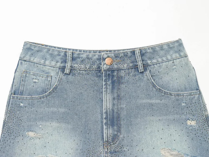 MUJER Denim Mini Shorts Women High Waist Bermuda Shorts Woman Summer Jeans Shorts for Women Streetwear Casual Women's Shorts