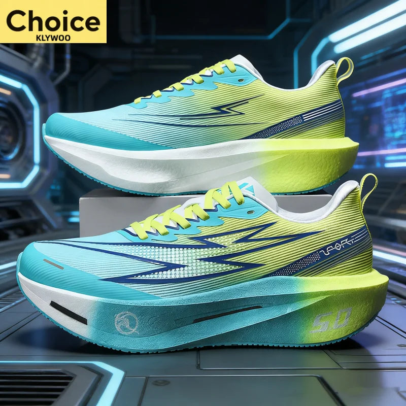 NEW Running Shoes Carbon Board Speciality Marathon Men Sports Breathable Lightweight Women's Comfortable Athletic Brand Sneakers - Beauty