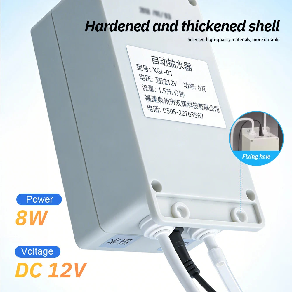 12V Automatic Water Suction Pump Electric Water Pump Faucet Galley 1.5 L/ min Caravan Motorhome Boat Kitchen Water Pump