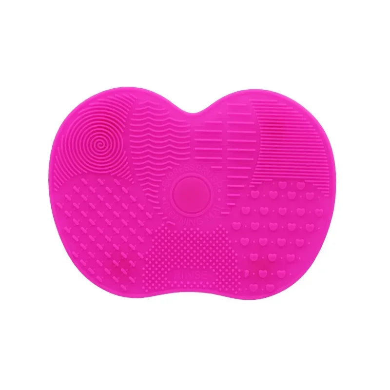 Colorful Brush Cleaner Scrubbe Board Cosmetic Makeup Brush Washing Silicone Gel Cleaning Mat Foundation Makeup Brush Cleaner Pad