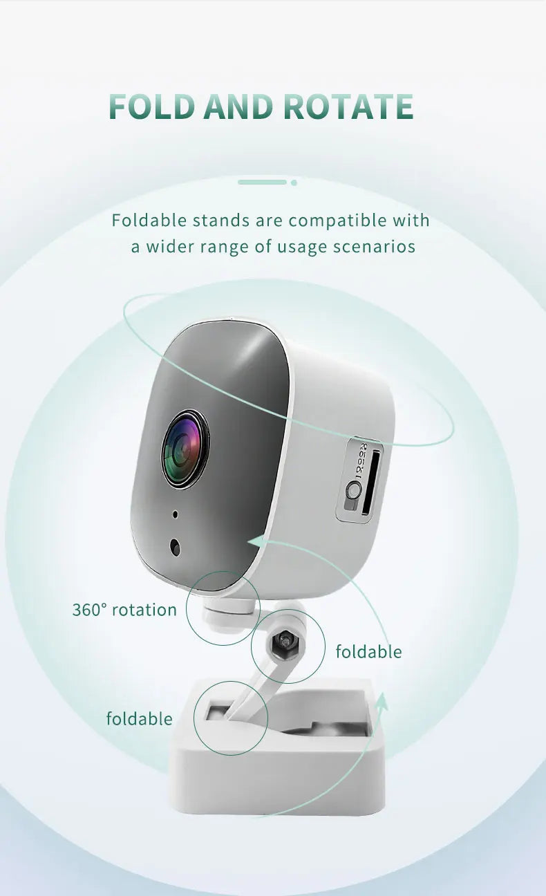 Indoor 4K Security Camera Two Way Audio Talk 2.4G WiFi Webcam Smart Home 8MP Video Surveillance Motion Detection IR Night Vision
